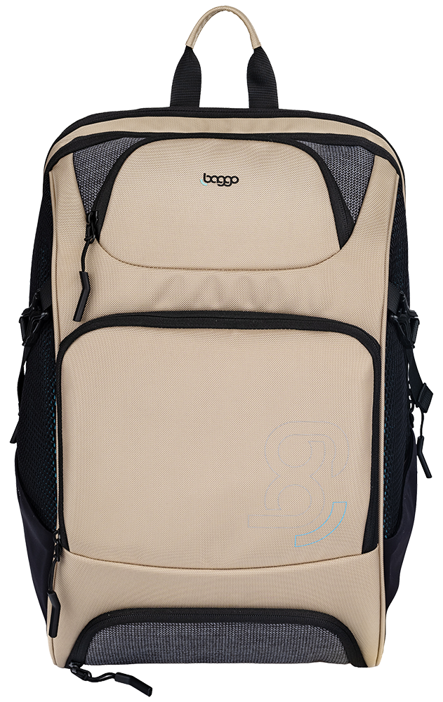 Študentský trojdielny set Baggo Jet Blue Eye