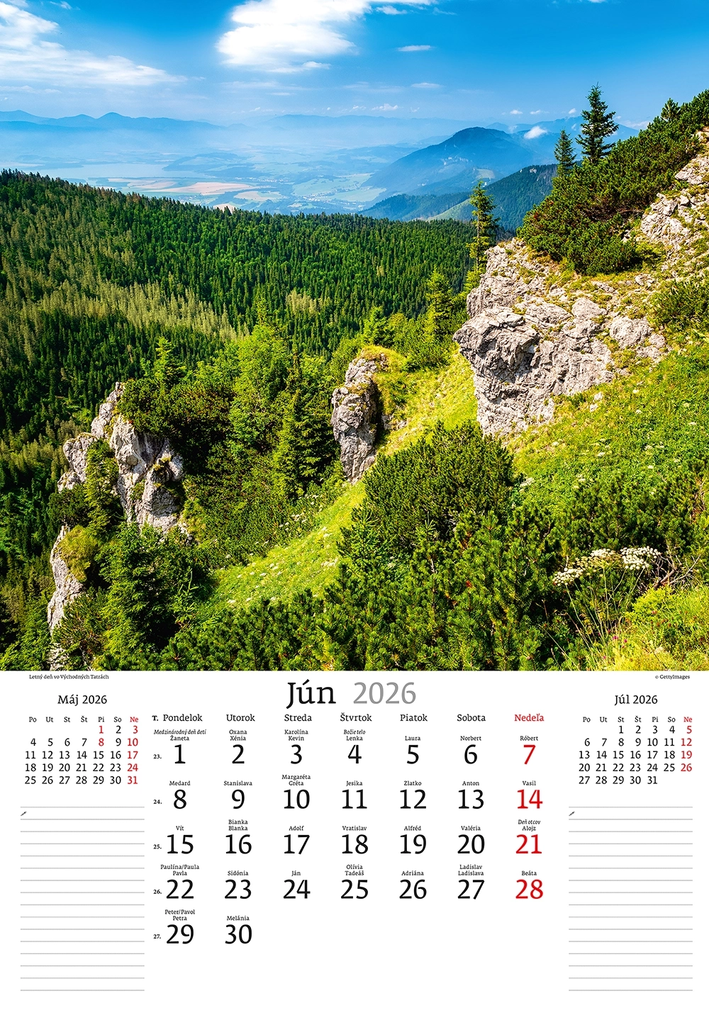 Kalendár Slovenská krajina