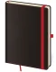 Tečkovaný zápisník Black Red L (čtverečkovaný)