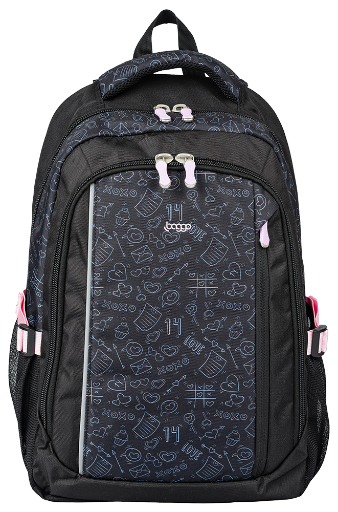Batoh pro studenty Baggo Groovy Pinky Teenky