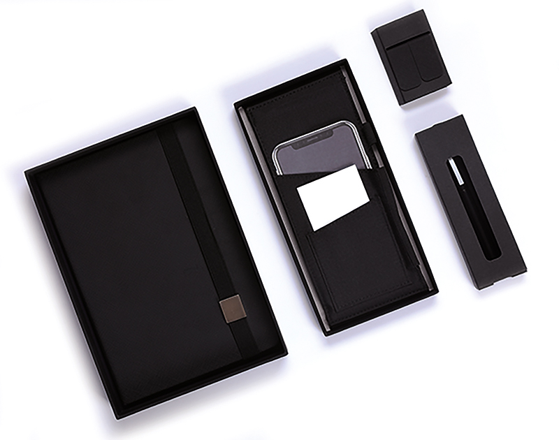 Luxusná sada zápisníkov A5 (L) Obsidian Black