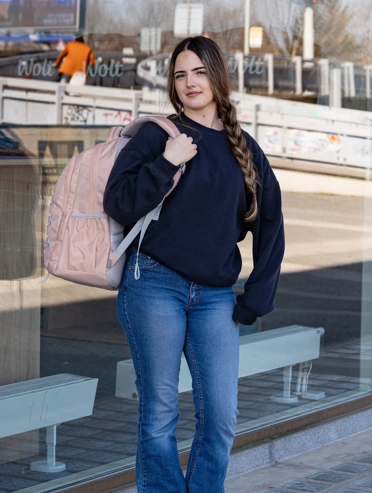 Studentský batoh Baggo Brisk Bubag Pink dívčí