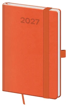 Kapesní diář A6 Print Pop oranžový