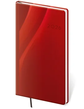 Vreckový diár Vario Red design