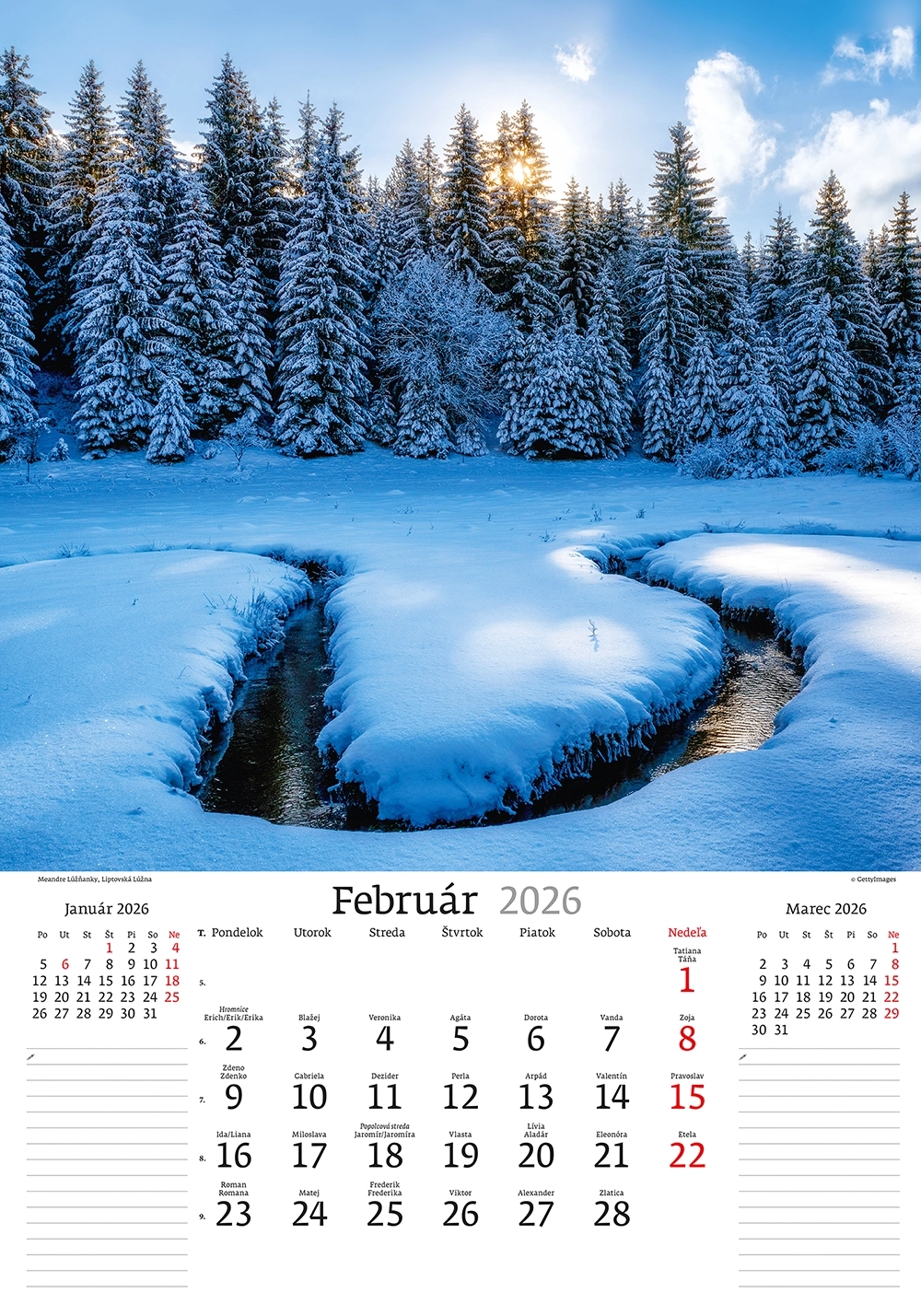 Kalendár Slovenská krajina