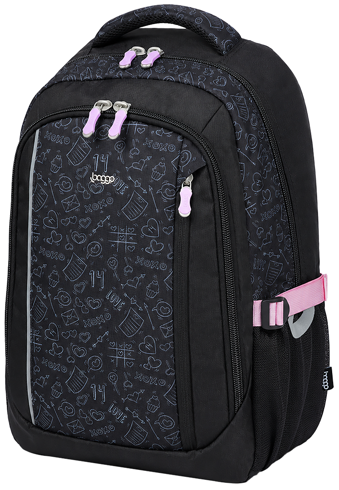 Batoh pro studenty Baggo Groovy Pinky Teenky