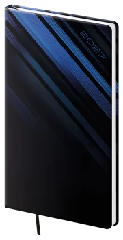 Vreckový diár A6 Vario Blue steel