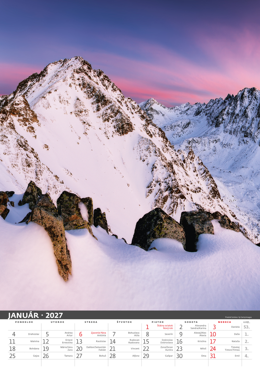 Kalendár Tatry