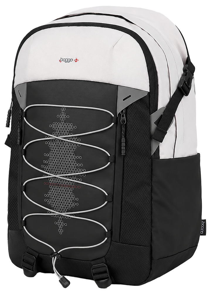 Batoh pro studenty Baggo Flex White Bee