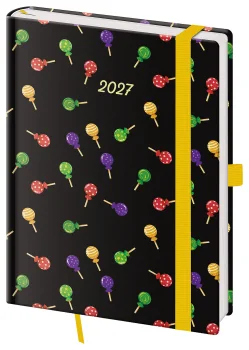 Týdenní diář B6 Vario Lollipop s gumičkou