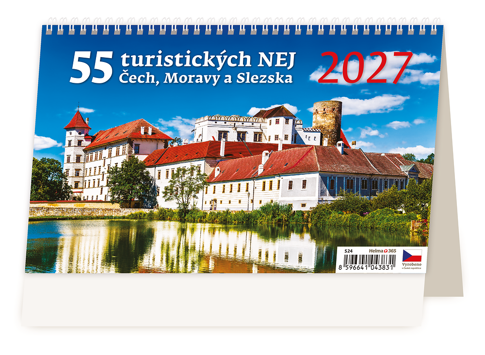 Kalendář 55 turistických nej Čech, Moravy a Slezska