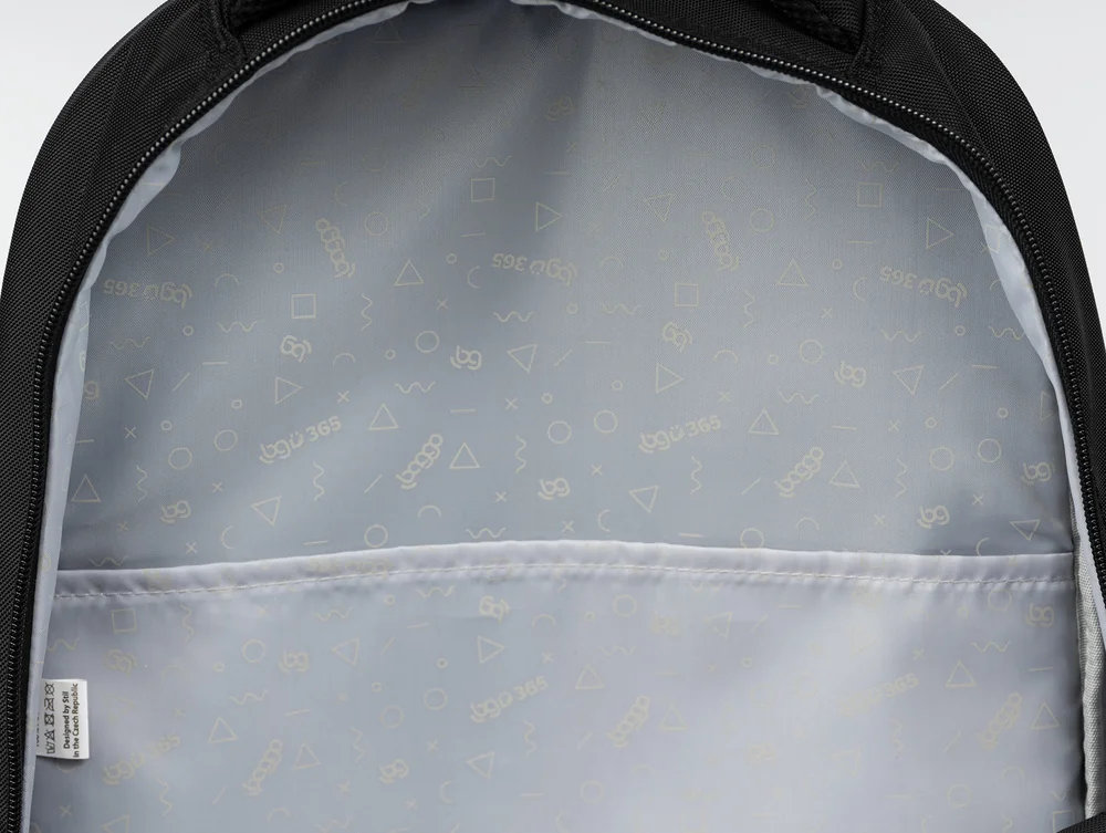 Černý batoh Baggo Brisk Bubag Black-VZOR-LIDA
