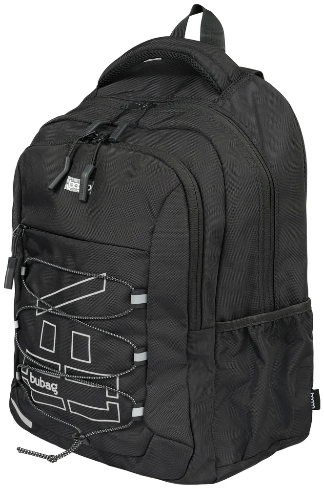 Černý batoh Baggo Brisk Bubag Black-VZOR-LIDA