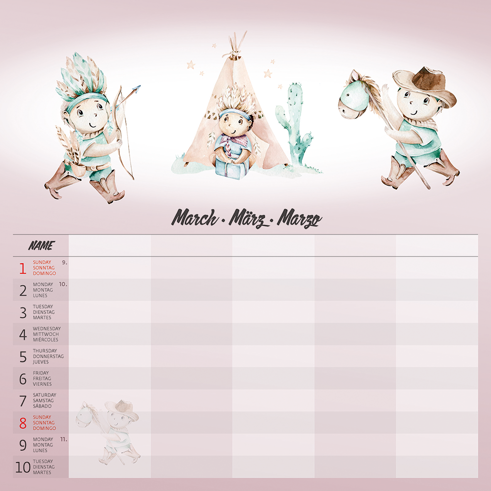 Kalendár Family Planner