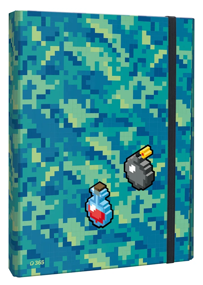 Box na sešity s klopou A4 Pixel Quest