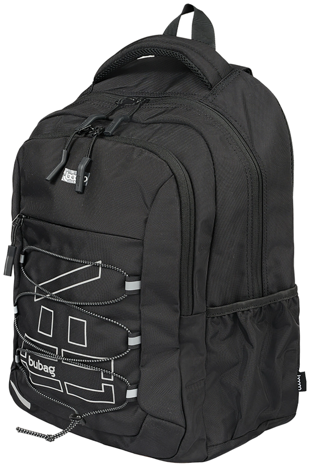 Černý batoh pro studenty Baggo Brisk Bubag Black