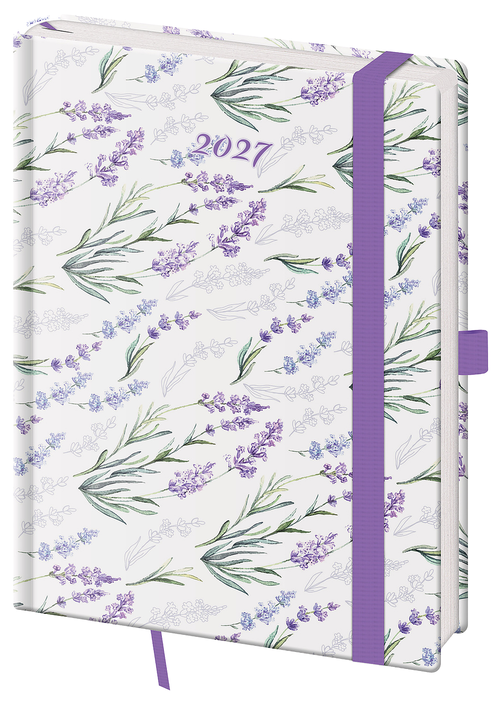 Týždenný diár B6 Vario Lavender s gumičkou