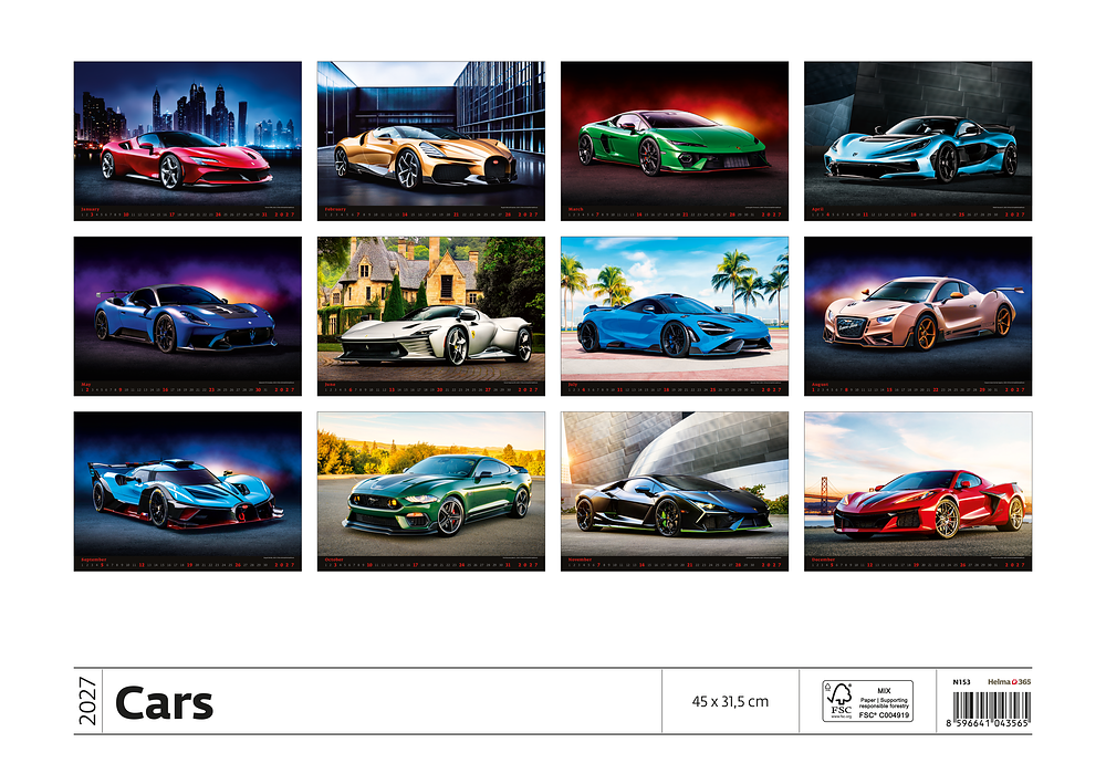 Kalendář Cars
