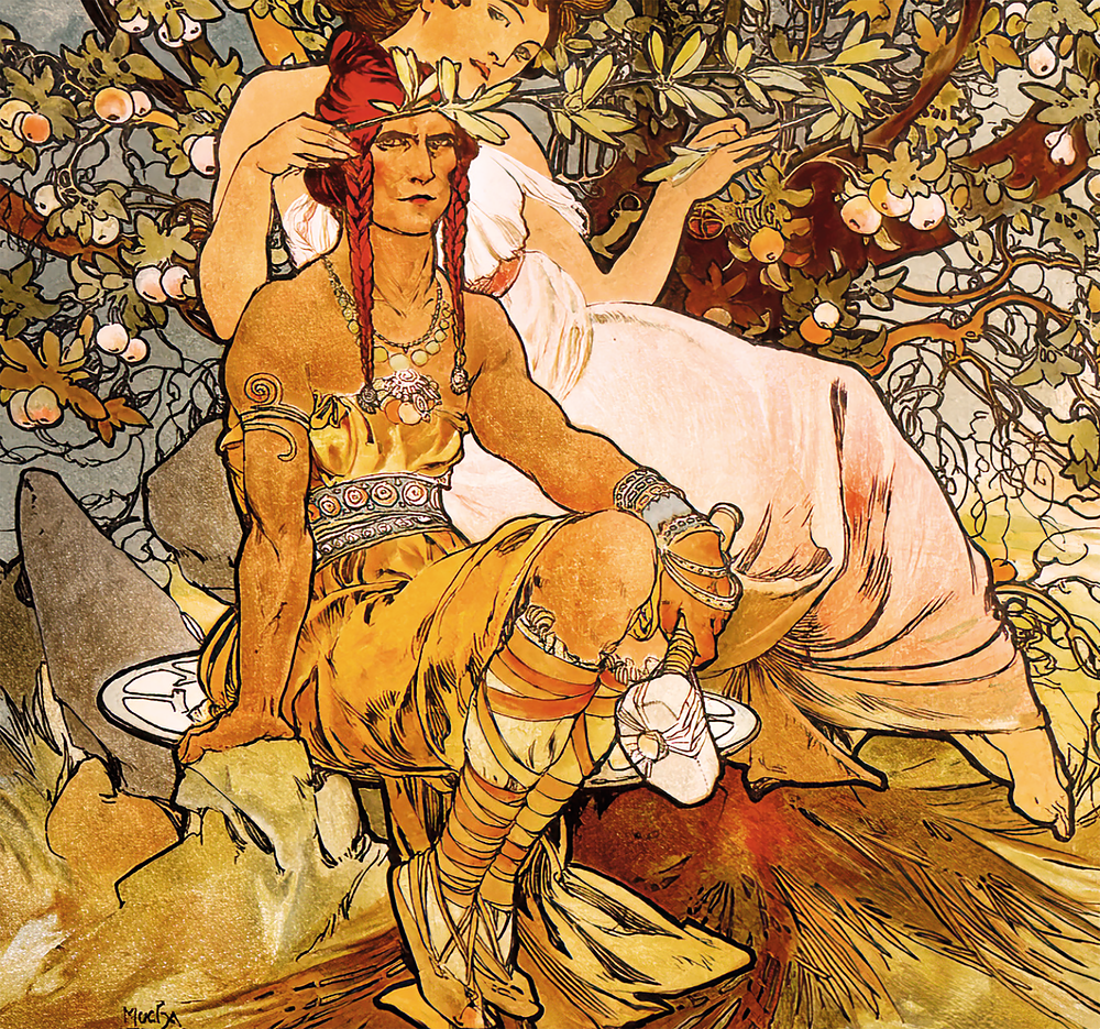 Kalendář Alfons Mucha - vázanka