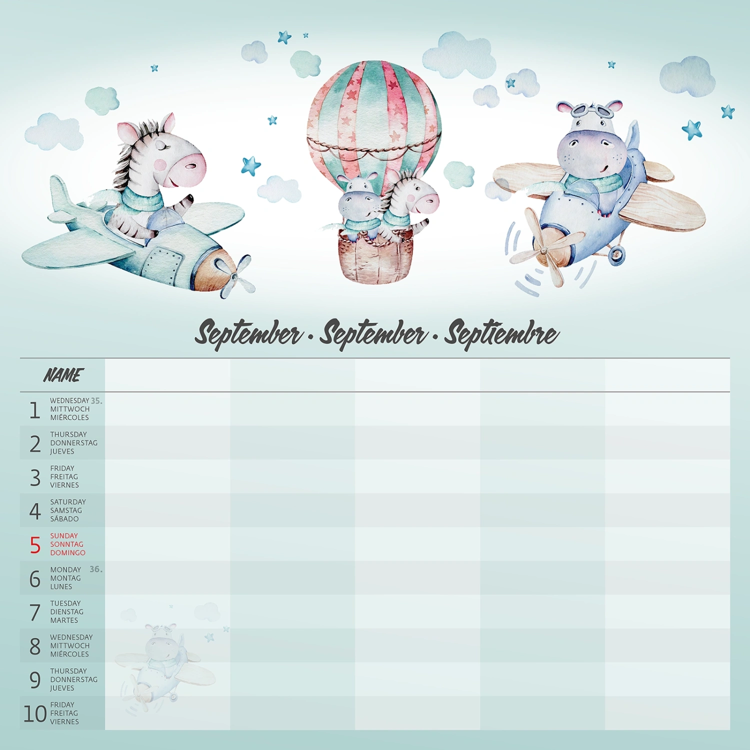 Kalendár Family Planner