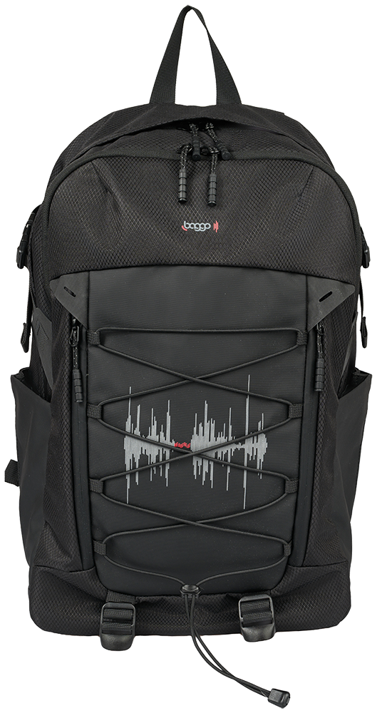 Studentský set Baggo Flex Heartbeat Black třídílný