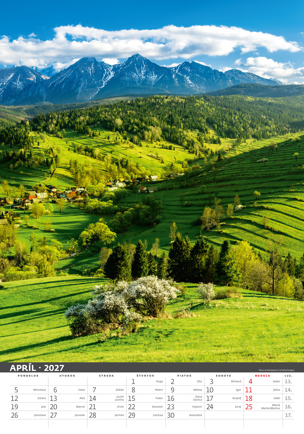 Kalendár Tatry