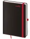 Týdenní diář B6 Black Red s poutkem