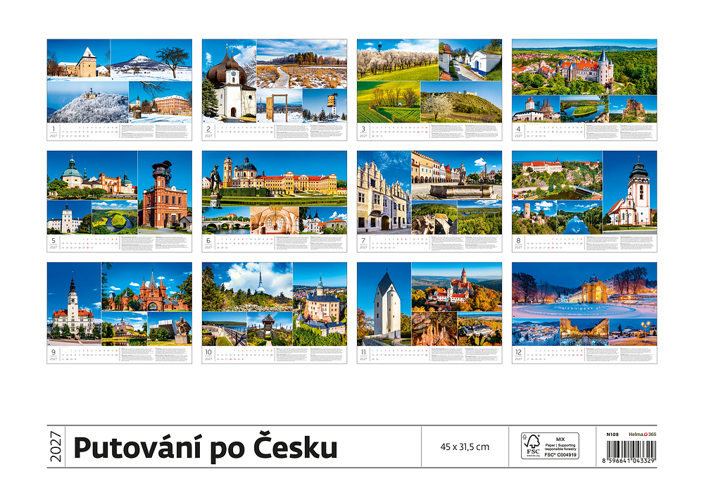 Kalendář Putování po Česku