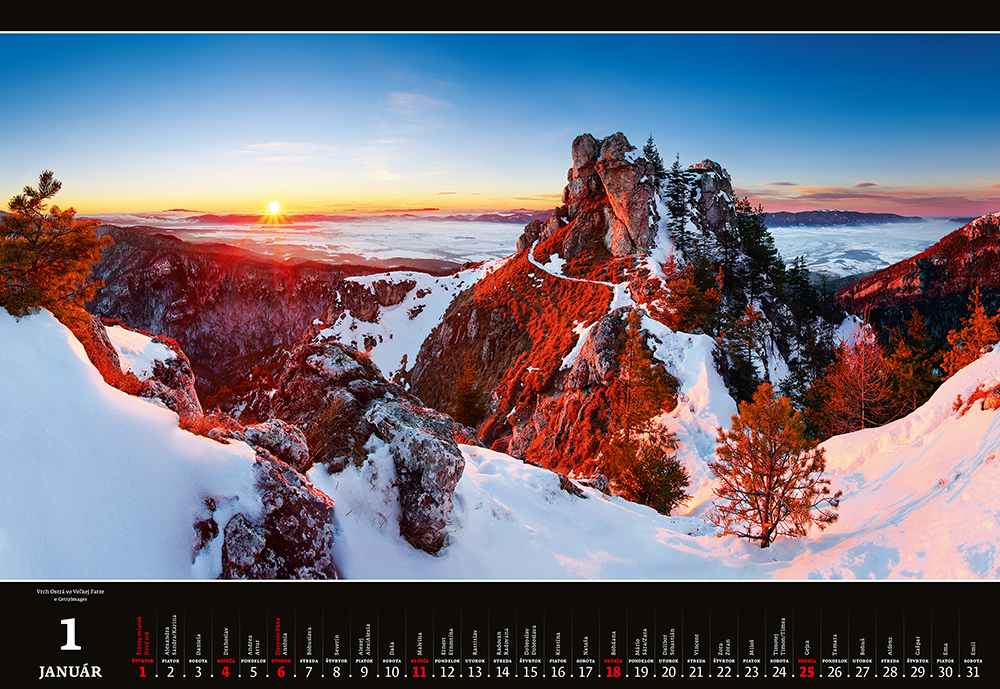 Kalendár Slovakia Panorama