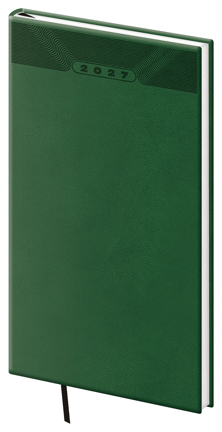 Vreckový diár A6 Print Classic zelený