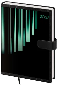 Denní diář A5 Tone s magnetem zelený