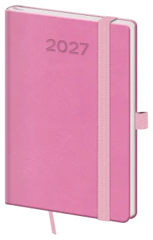 Kapesní diář A6 Print Pop růžový