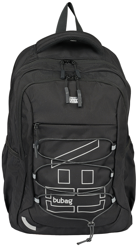 Černý batoh pro studenty Baggo Brisk Bubag Black