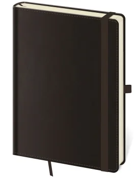 Tečkovaný zápisník Double Black L (čtverečkovaný)