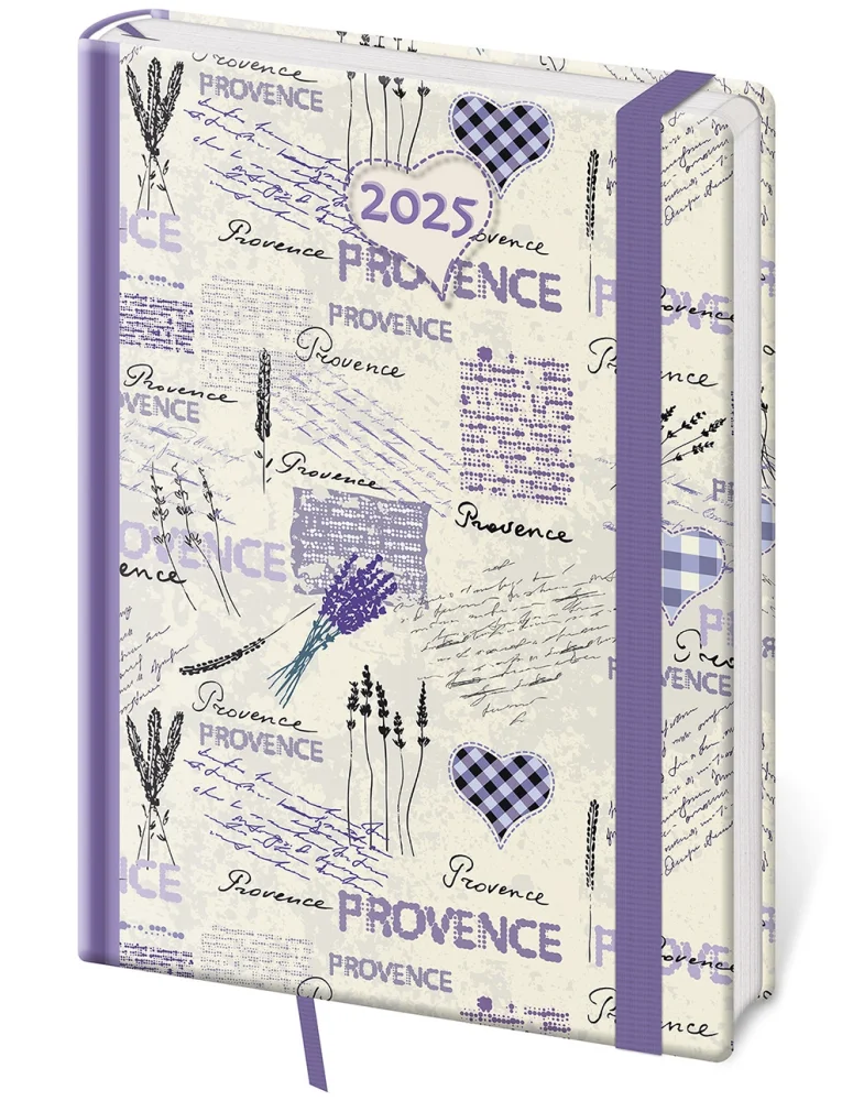 Denní diář A5 Vario Provence s gumičkou