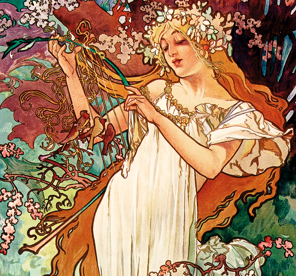 Kalendár Alfons Mucha - viazanka