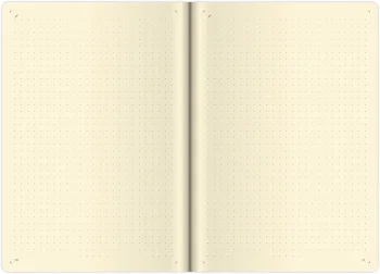 Tečkovaný zápisník Memory L White (čtverečkovaný)