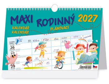 Maxi rodinný plánovací kalendář