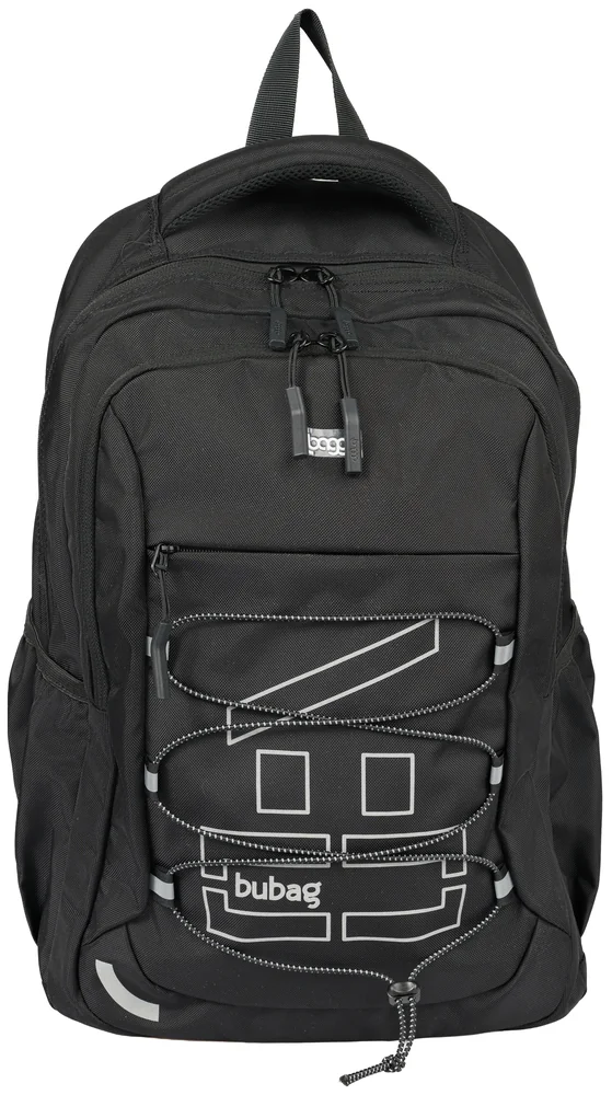 Černý batoh Baggo Brisk Bubag Black-VZOR-LIDA