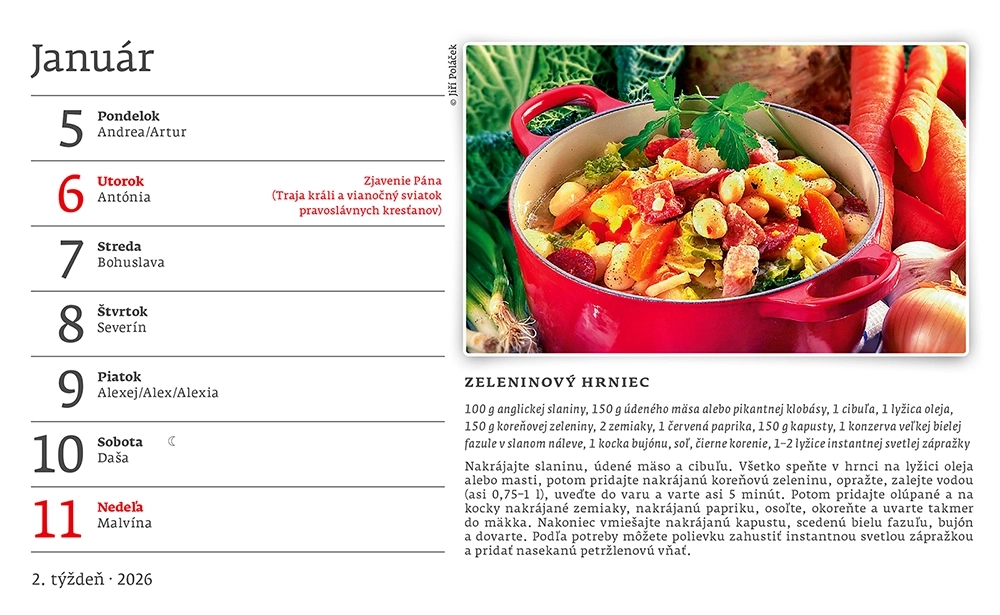 Kalendár Kuchárka pre všetkých