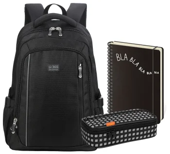 Študentský trojdielny set Groovy Black