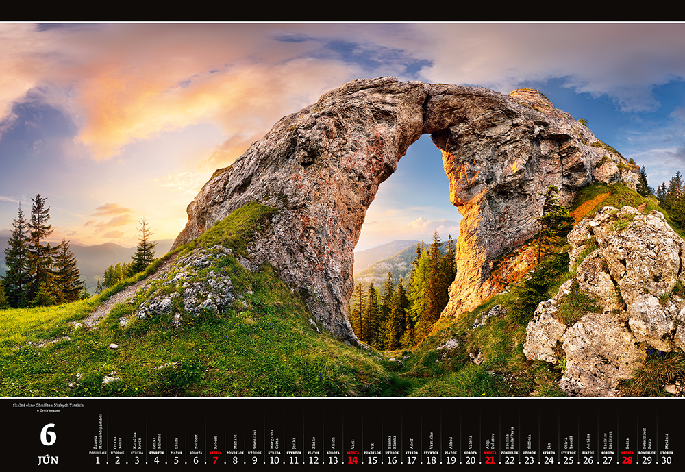 Kalendár Slovakia Panorama