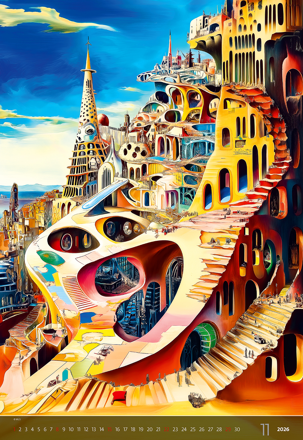 Kalendář Surreal New Worlds