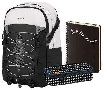 Studentský set Baggo Flex White Bee třídílný