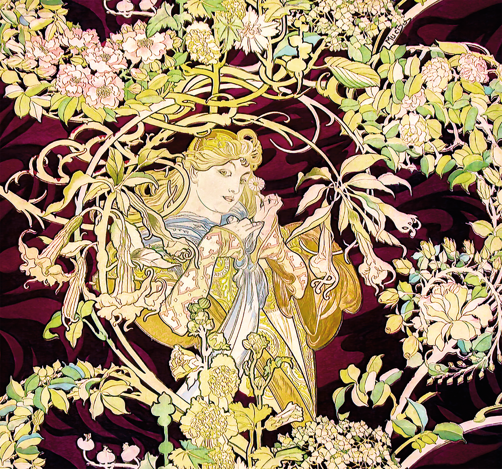 Kalendár Alfons Mucha - viazanka