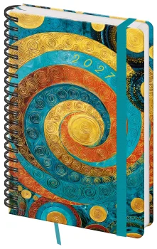Týdenní diář A5 Twin s poznámkami Spiral
