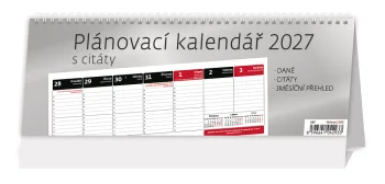 Plánovací kalendář s citáty