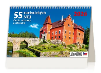 Kalendář 55 turistických nej Čech, Moravy a Slezska