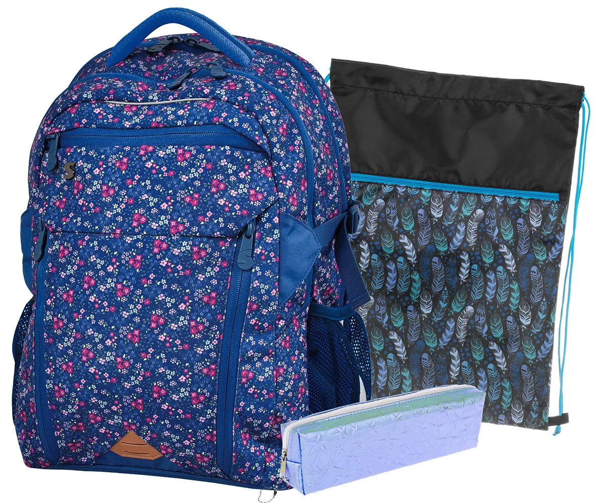 Studentský set Flower field třídílný