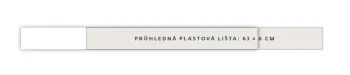 Priehľadná plastová lišta s kapsou k týždennej plánovacej mape A2 - balenie 5 kusov